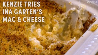 Kenzie’s Kitchen  Kenzie Tries Ina Garten’s Mac amp Cheese Recipe [upl. by Arrahs]