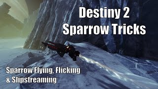 How to do Sparrow Tricks in Destiny 2 Sparrow Flying Flicking and Slipstreaming [upl. by Eelyam]