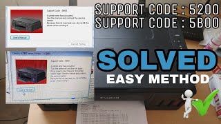 Cannon G2000 support code  5200  5B00 solved  easy way to reset cannon Pixma g2000 [upl. by Cone]