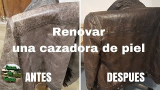 Como renovar una chaqueta de cuero Facil [upl. by Aimas572]