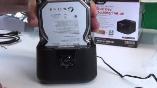 inland Dual Bay SATA HDD Docking Station [upl. by Nocaj]