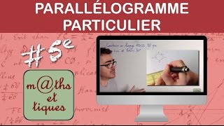 Construire un parallélogramme particulier LOSANGE  Cinquième [upl. by Kwei564]