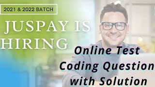 Juspay Technology Recruitment for 2021 amp 2022 batch  Online Test Coding Question with Solutions [upl. by Koss]