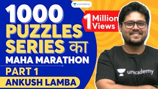 1000 Puzzles Series का MAHA MARATHON  Part I  Ankush Lamba [upl. by Lannie]