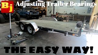 Adjusting Trailer Bearings The EASY way [upl. by Nivlak]