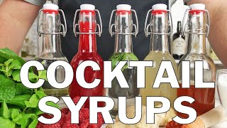 5 x Essential syrups for making cocktails [upl. by Janenna]