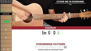 Cover Me In Sunshine Guitar Cover Pnk 🎸Tabs  Chords [upl. by Adnohsel]