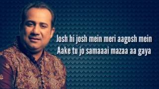 Mere Rashke Qamar Lyrics   BaadShaho  Rahat Fateh Ali Khan [upl. by Reede]