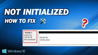 How to Fix External Hard Drive Not Initialized [upl. by Drolet]