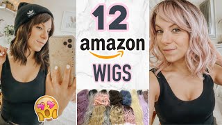 I bought 12 wigs from Amazon so you dont have to  MUST SEE TryOn Haul [upl. by Arita]