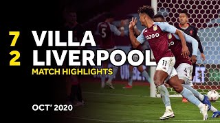 HIGHLIGHTS  Aston Villa 72 Liverpool  4th October 2020 [upl. by Tallia]