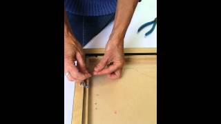 How to Properly Knot Picture Frame Wire [upl. by Vick]