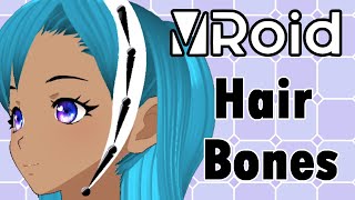 Tutorial  How Vroid Hair Bones Work with Examples [upl. by Ydieh]