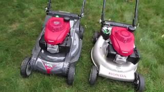 Honda HRR vs HRX Mower Comparison  long term review [upl. by Barcot]