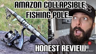 Amazon Telescopic Fishing Pole Sougayilang Unboxing and Honest review [upl. by Becker187]