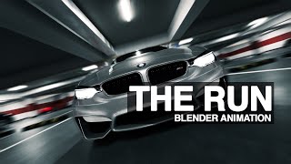 The Run  Cinematic Blender Car Animation [upl. by Osrit]