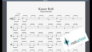 Kaiser Roll Rockschool Grade 1 Drums [upl. by Belicia496]