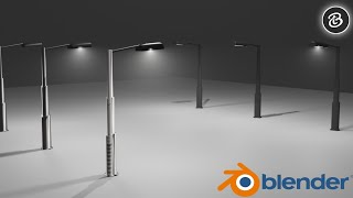 Creating a quick street light in blender  Blender 29 [upl. by Anert]