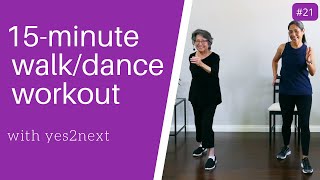 15 minute Walk Dance Cardio for Fat Loss  Seniors and Beginner Exercisers [upl. by Antony927]