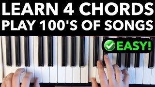 Learn 4 Chords  Quickly Play Hundreds of Songs EASY VERSION [upl. by Lucais]