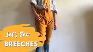 Sewing 18th Century Breeches [upl. by Giavani]