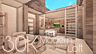 BLOXBURG 30K MODERN LOFT  NOGAMEPASS [upl. by Elijah]