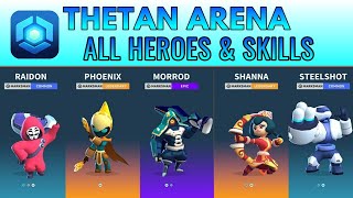 THETAN ARENA ALL HEROES AND SKILLS [upl. by Haon]