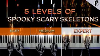 5 levels of Spooky Scary Skeletons EASY to EXPERT [upl. by Thedric]