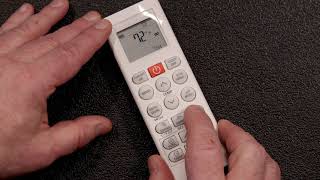 LG Ductless Remote Control Tutorial [upl. by Etnovaj]