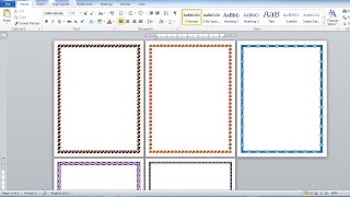 How to Make Different Page Border in Microsoft Office Word Tutorial [upl. by Aliuqaj967]