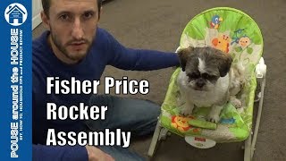 Fisher Price Infant to toddler Rocker How to assemble review and demo Rainforest rocker [upl. by Arelus]