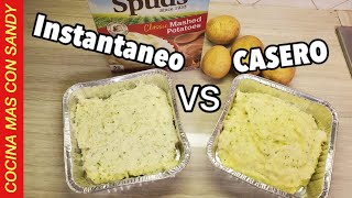 PURE DE PAPA INSTANTANEO VS PURE DE PAPA CASERO [upl. by Coates]