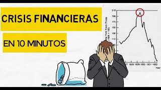 💥 CRISIS FINANCIERAS en 10 minutos 💥 Gran Depresión Burbuja Puntocom Crisis hipotecaria de 2008 📉 [upl. by Shiri]