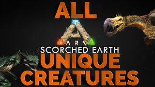 ARK Scorched Earth Unique Creatures SPAWN Commands  PC Xbox One PS4 [upl. by Ahsratan]