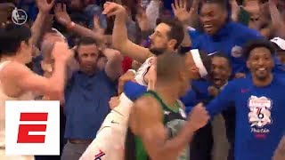 Celtics vs 76ers Game 3 The wild final 10 seconds of regulation  ESPN [upl. by Wiebmer]