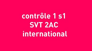 contrôle 1 s1  svt 2eme année collège ex1 avec correction [upl. by Eilyah]