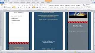 How to Make a Brochure in Microsoft Word [upl. by Pegasus719]