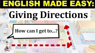 How to Give Directions  English Lesson and Practice [upl. by Fasa]