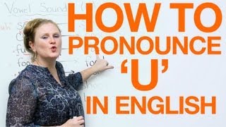 Vowel Pronunciation  u uhoo [upl. by Akzseinga]