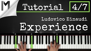 Experience  Ludovico Einaudi  Full Piano Tutorial Part 47 [upl. by Mcdade447]