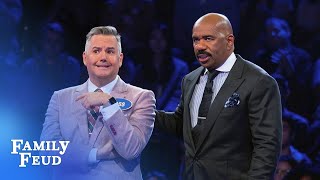 Ross and Taya are going for 25K  Celebrity Family Feud [upl. by Hovey]