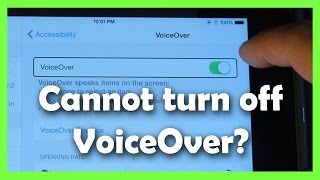 How to Fix Accessibility VoiceOver Problem iPad iPhone [upl. by Ariahs]