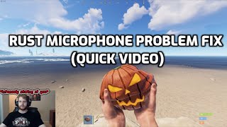 Rust Microphone Problem Fix Quick Video [upl. by Onileba]