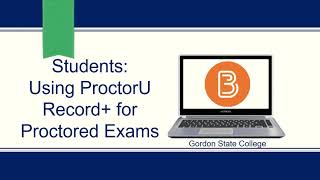 Students Using ProctorU Record for Proctoring Quizzes in D2L [upl. by Elnora]