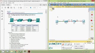 1146 Lab  Configuring Basic Router Settings with IOS CLI [upl. by Lundberg]