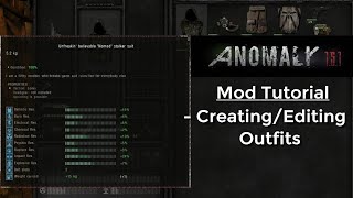 STALKER Anomaly Basic Addon Tutorial  CreatingEditing Outfits [upl. by Afton]