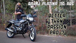 Bajaj Platina 110 ABS Review  Better Than Hero Passion Pro [upl. by Boser]