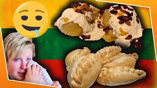 We tried the Lithuanian National Dish  CEPELINAI amp KIBINAI recipes  NATURAL PAINT FOR EGGS [upl. by Slyke]