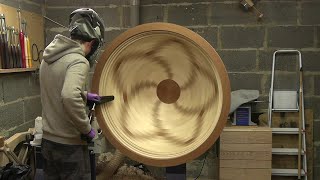 GIANT Bowl  Woodturning [upl. by Onstad]