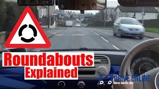 Roundabouts Driving Lesson  How To Negotiate Roundabouts Top Tips [upl. by Jacobah522]